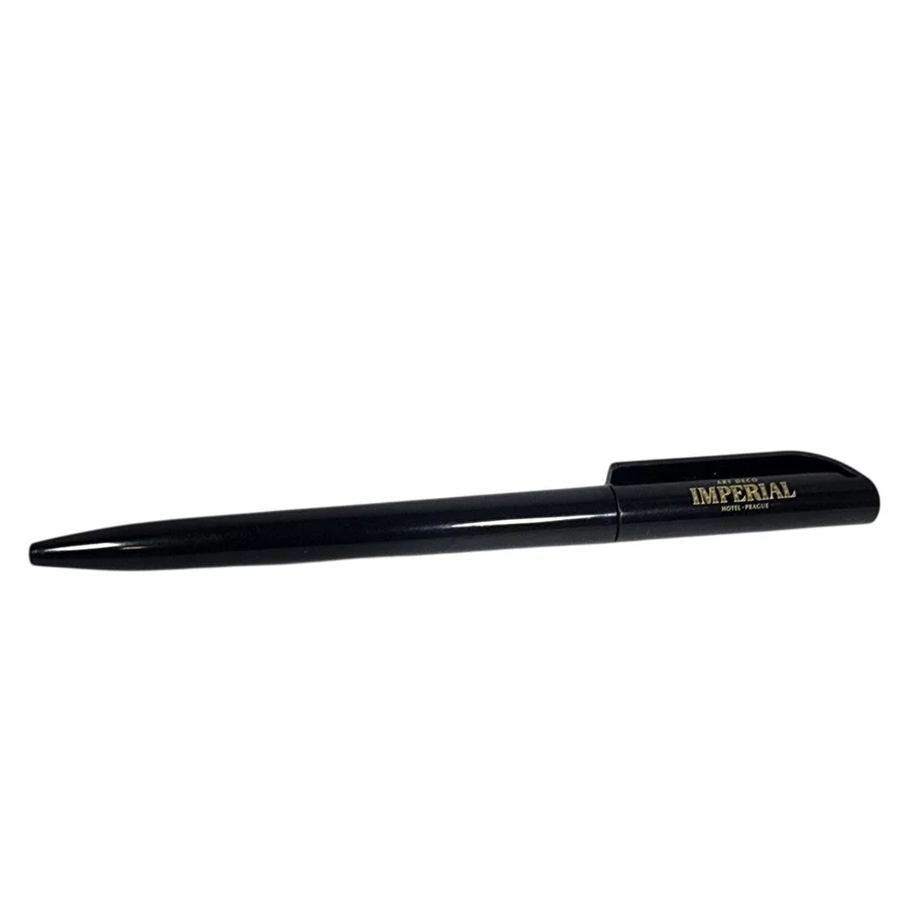 Black Imperial Hotel Prague‎ Art Deco Ballpoint Pen Classic Souvenir Gift
